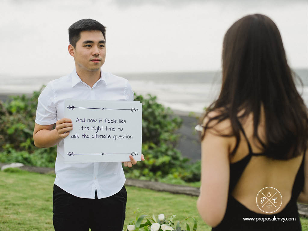 proposing in Bali